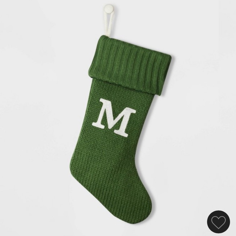 Knit “M” Stocking